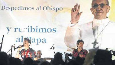 Axel cant� en la vigilia por la asunci�n del Papa Francisco