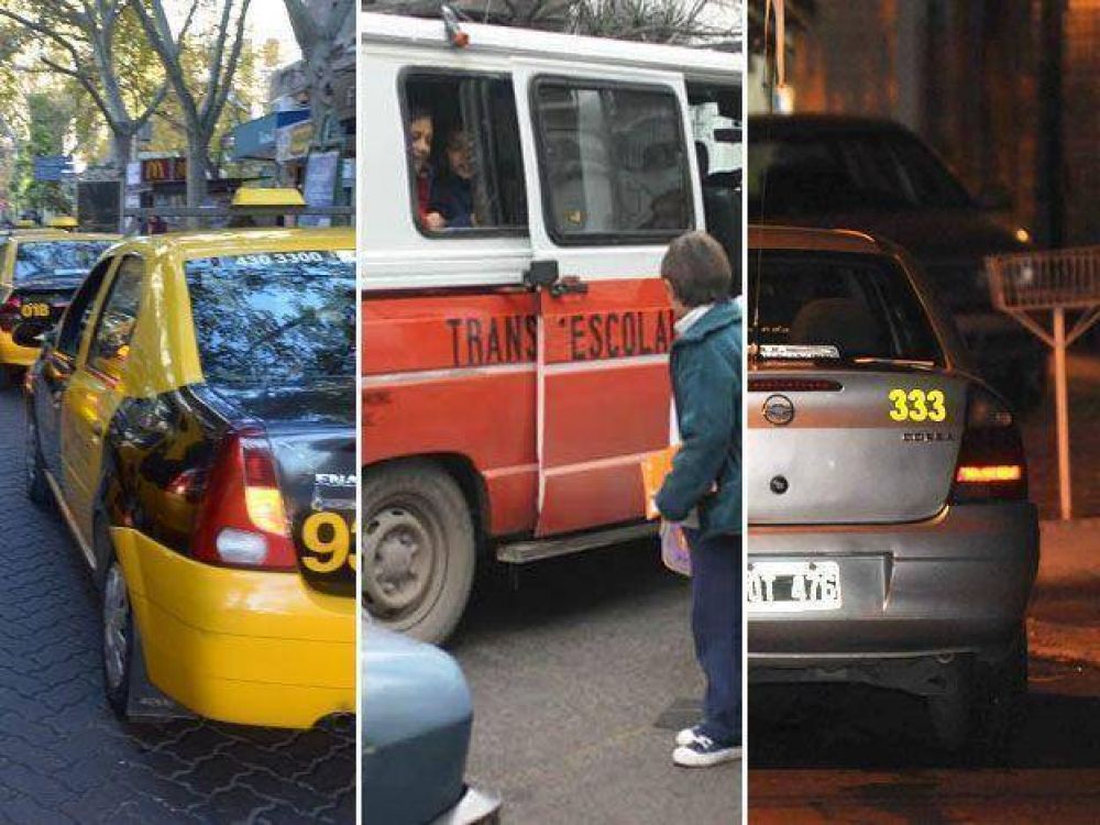 Choferes de taxis, combis escolares y remises tambi�n ir�an al paro
