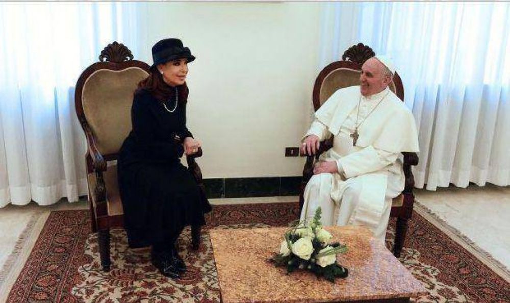 El papa recibi� a Cristina