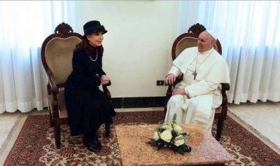 El papa recibi� a Cristina