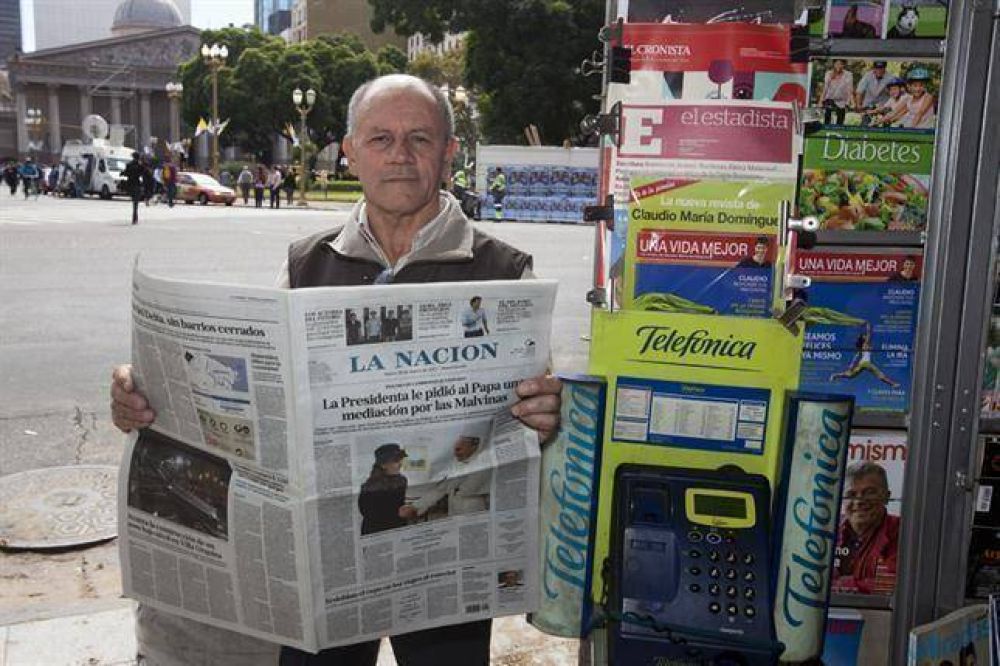La historia del diariero que le vend�a LA NACION al Papa