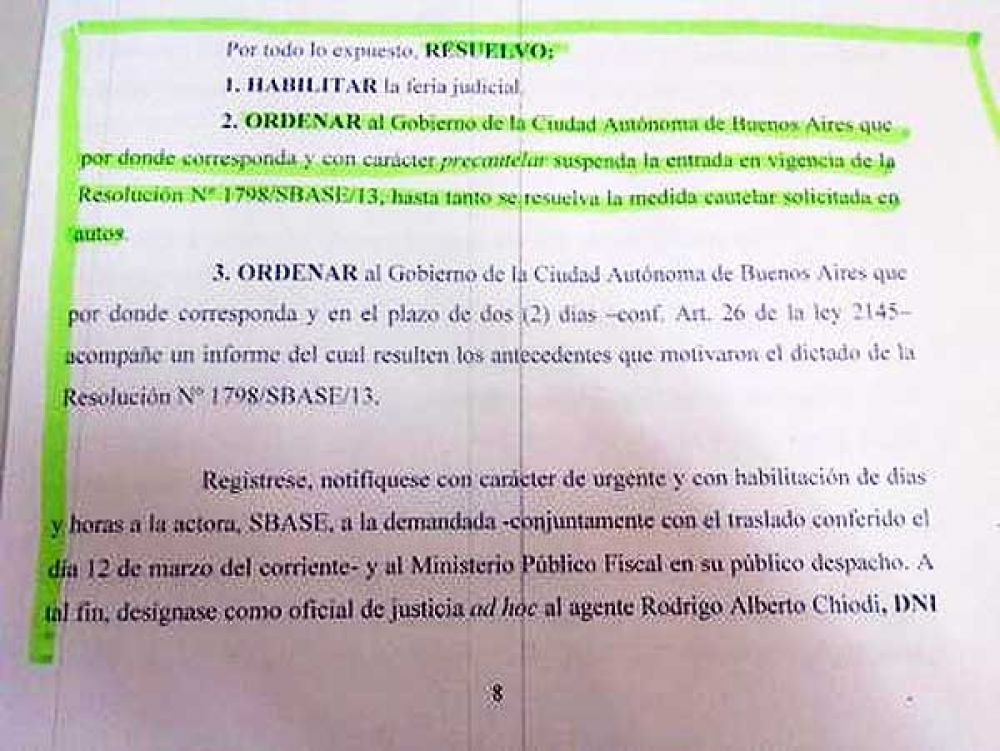 Milagro en la Ciudad: La Justicia fren� el aumento de la tarifa del subte