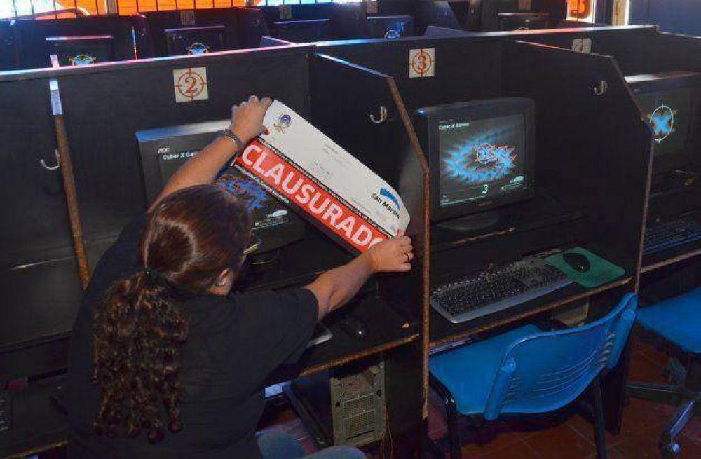 Clausuran otros cuatro cybers en San Mart�n