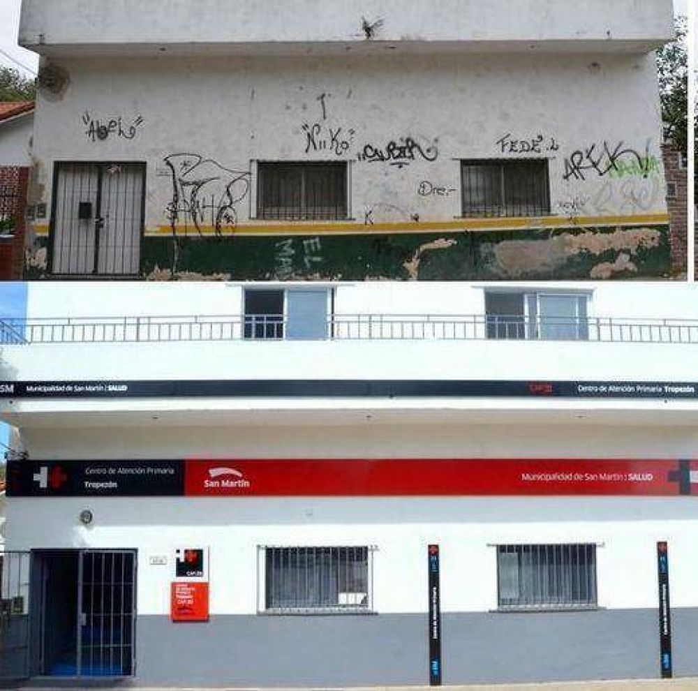 El municipio reconstruy� un Centro de Salud abandonado en el barrio Tropez�n
