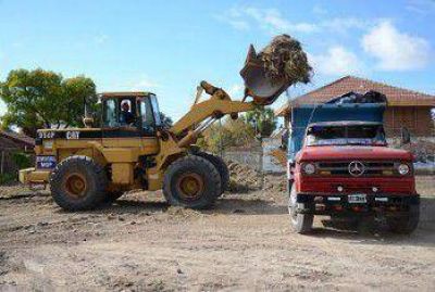Retiraron m�s de 1600 toneladas de residuos del predio del barrio Villa Primera