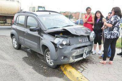 Una mujer sufri� lesiones en un choque