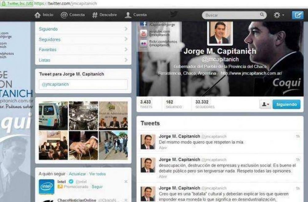 Capitanich aclar� que el t�tulo de la nota de Clar�n �es absolutamente falso�