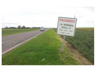 Vialidad comenz� a destruir los sembrados en las banquinas