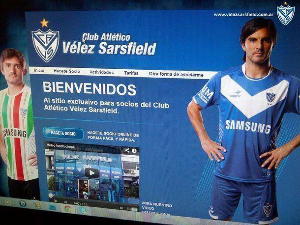   V�lez lanz� "Est�s a un click de ser Socio"
