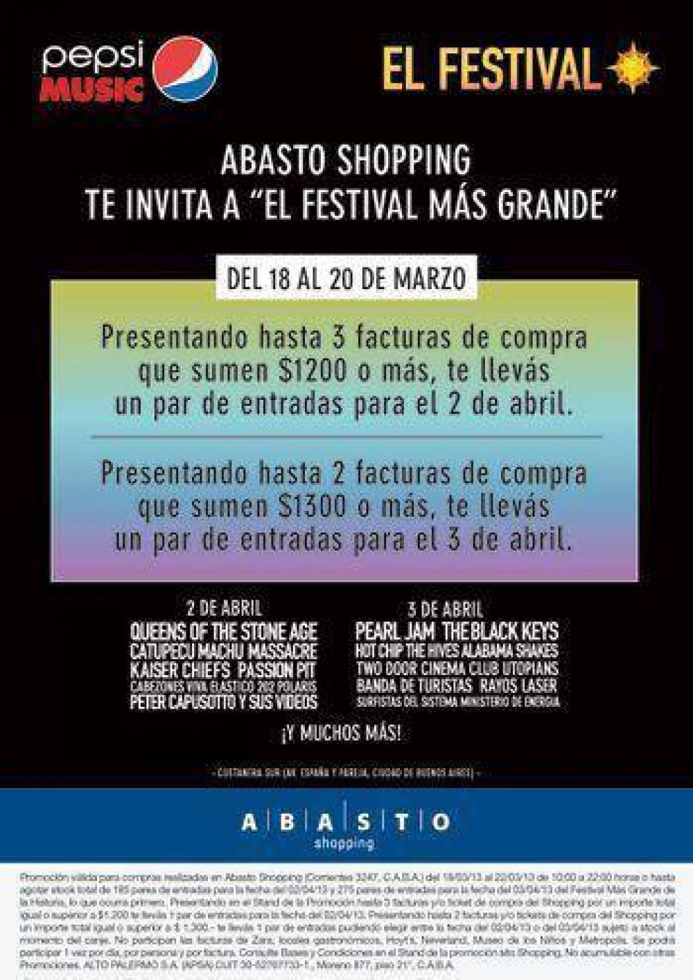  Abasto Shopping presenta: "El Festival m�s grande"