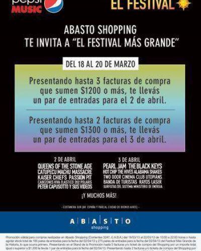  Abasto Shopping presenta: "El Festival m�s grande"