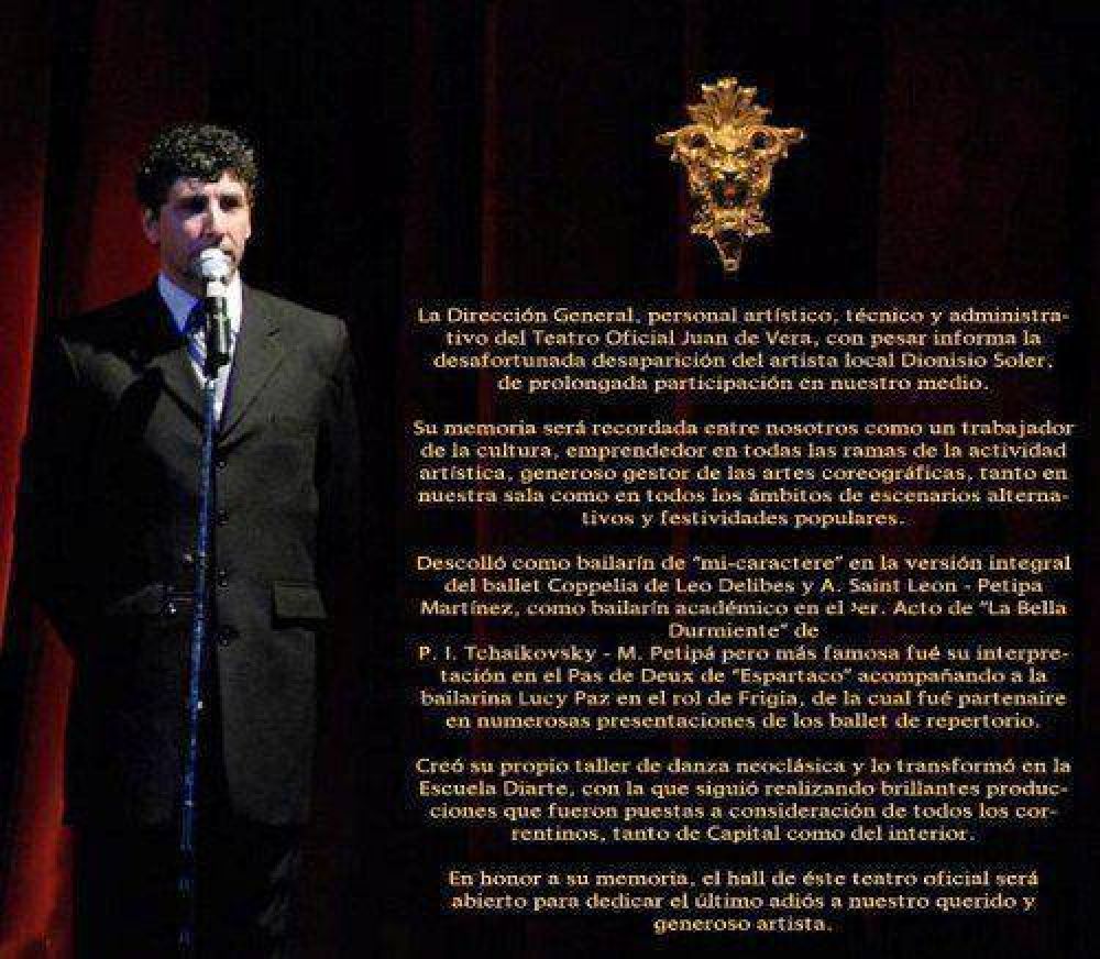 "Era una persona con muy buenas energ�as, lo admiro por su entrega y compromiso"
