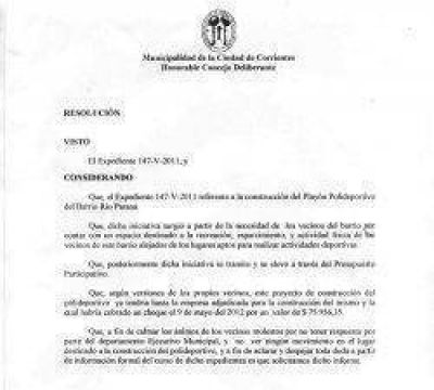 Vecinos denuncian que la Comuna de la Capital pag� por una obra que nunca se hizo