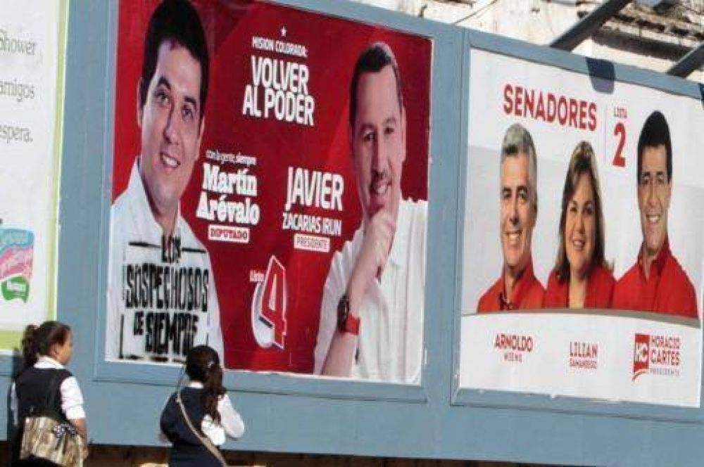 Temen que el Partido Colorado de la dictadura vuelva al poder en Paraguay