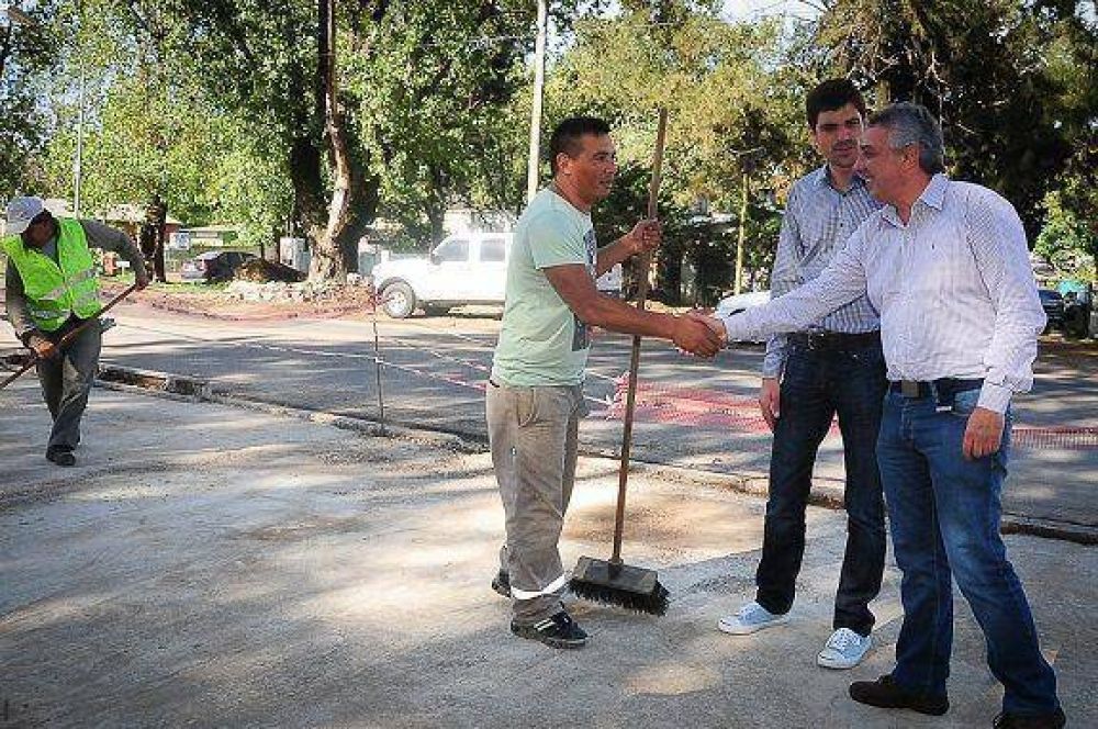 Avanzan los trabajos en la nueva rotonda de 197 y Avenida Liniers