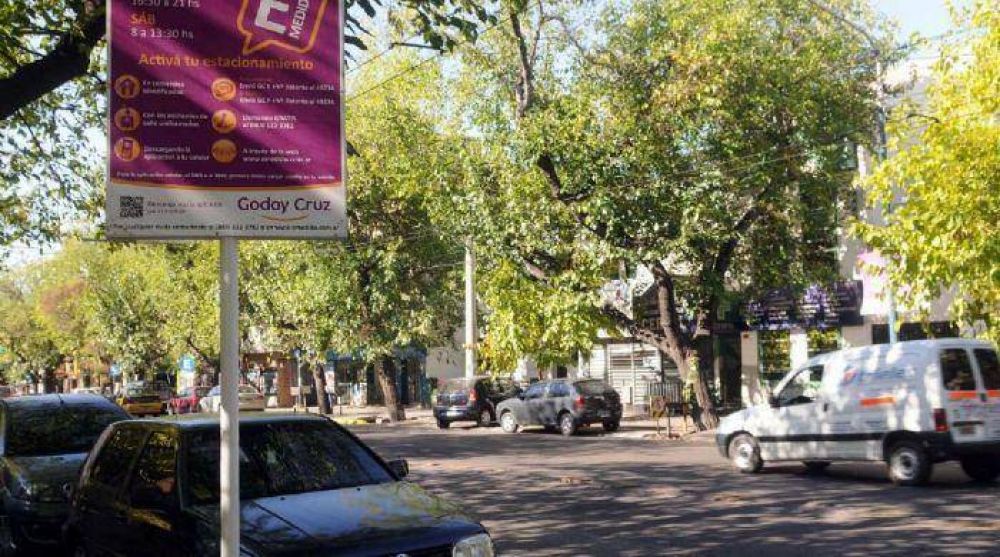 Godoy Cruz suma calles con estacionamiento medido