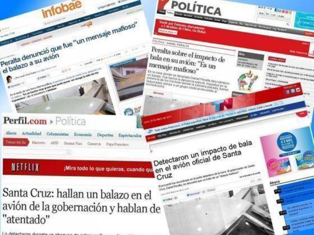 El balazo en el avi�n provincial repercuti� en los medios nacionales