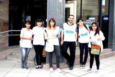 TECHO realiz� una jornada de cazasocios en el centro