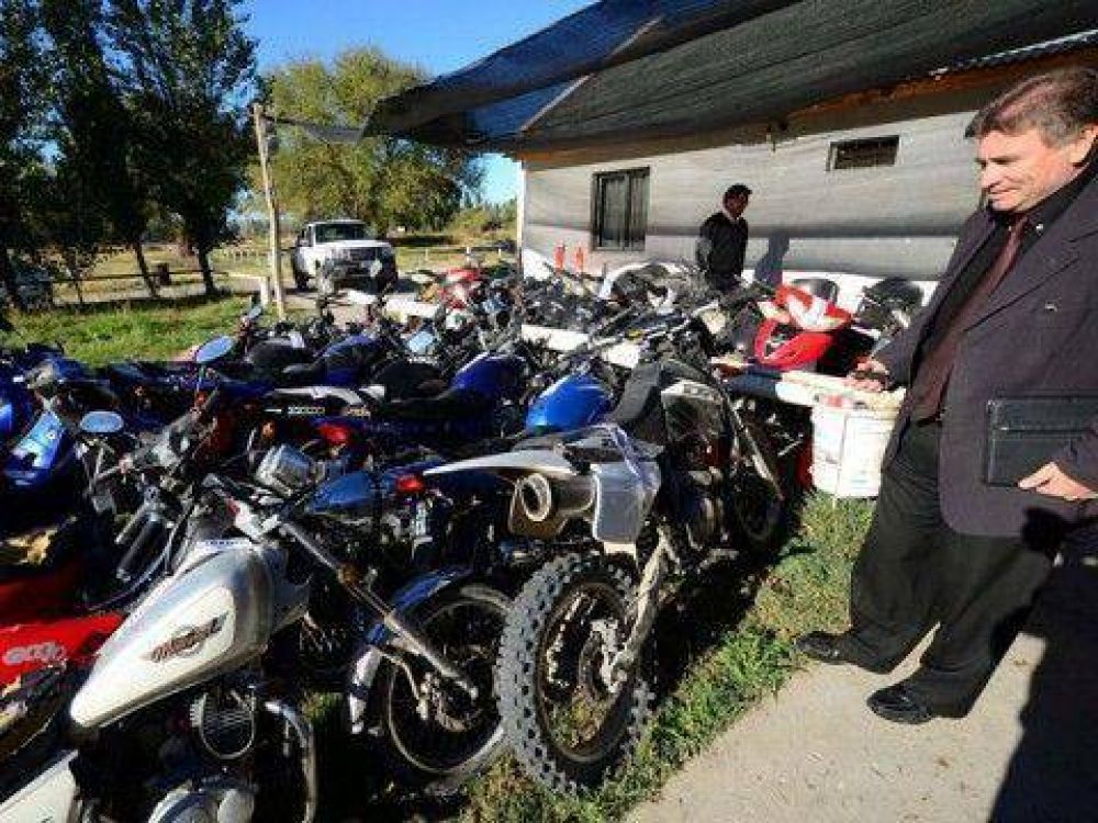 En un rato, 38 motos secuestradas