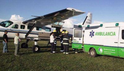 En vuelo sanitario trasladan de urgencia a La Plata a una beb� de cinco meses 