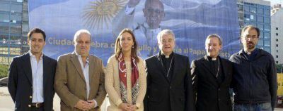 Vidal y Lombardi, presentes en el homenaje al papa en la 9 de Julio