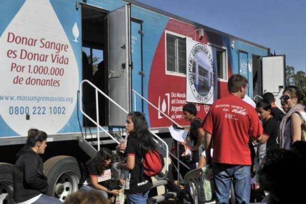 Realizan en Palermo una campa�a de donaci�n voluntaria de sangre