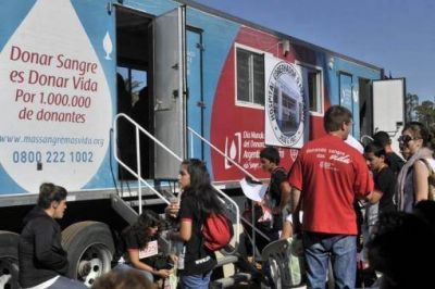 Realizan en Palermo una campa�a de donaci�n voluntaria de sangre