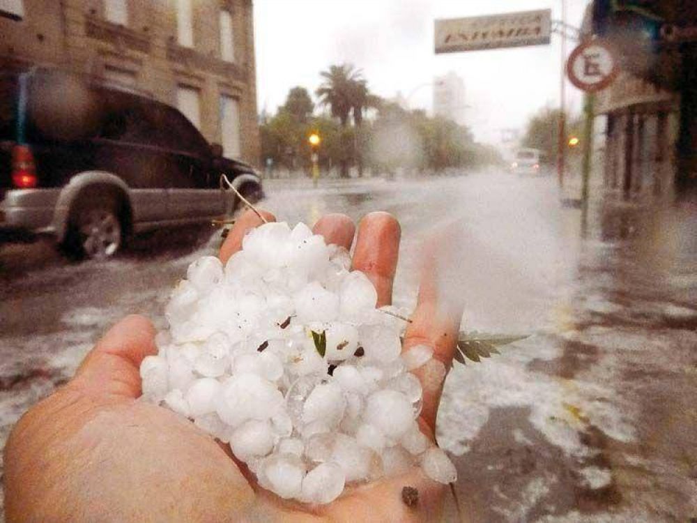 El granizo sorprendi� a todos