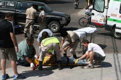 Motociclista herido en accidente de tr�nsito