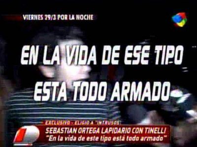 Sebasti�n Ortega, lapidario con Marcelo Tinelli