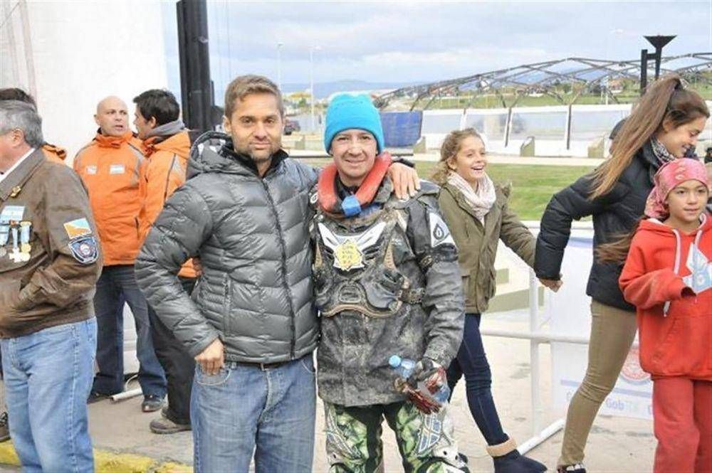 Sciurano acompa�� la llegada de los corredores