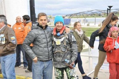 Sciurano acompa�� la llegada de los corredores