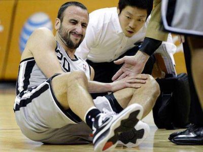 Gin�bili estar� un mes sin jugar y se perder� el inicio de los playoffs