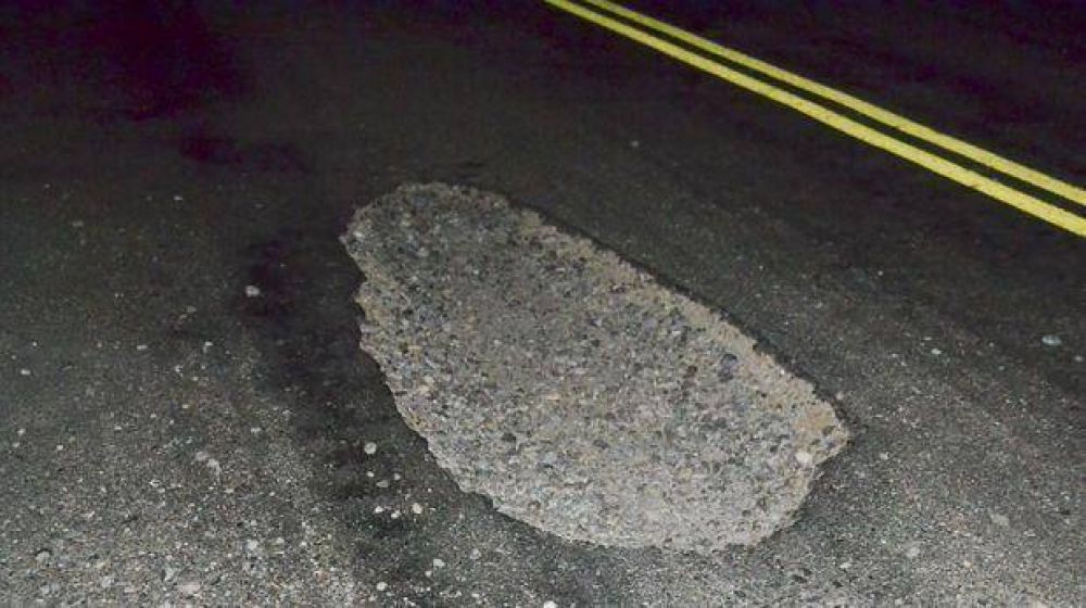 Viajeros se quejan por el estado de la ruta 20