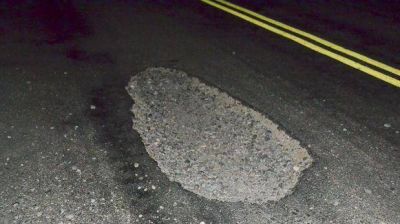 Viajeros se quejan por el estado de la ruta 20