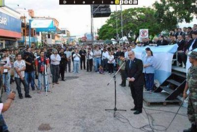 Una multitud homenaje� a los h�roes de Malvinas en la ciudad de Goya