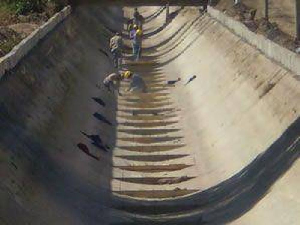 El canal Sarmiento en un 80% de avance de obra	