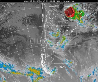 Fuerte temporal en Santa Fe