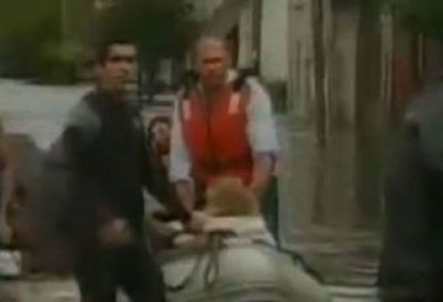 El rescate en gom�n de "SuperBerni" en La Plata