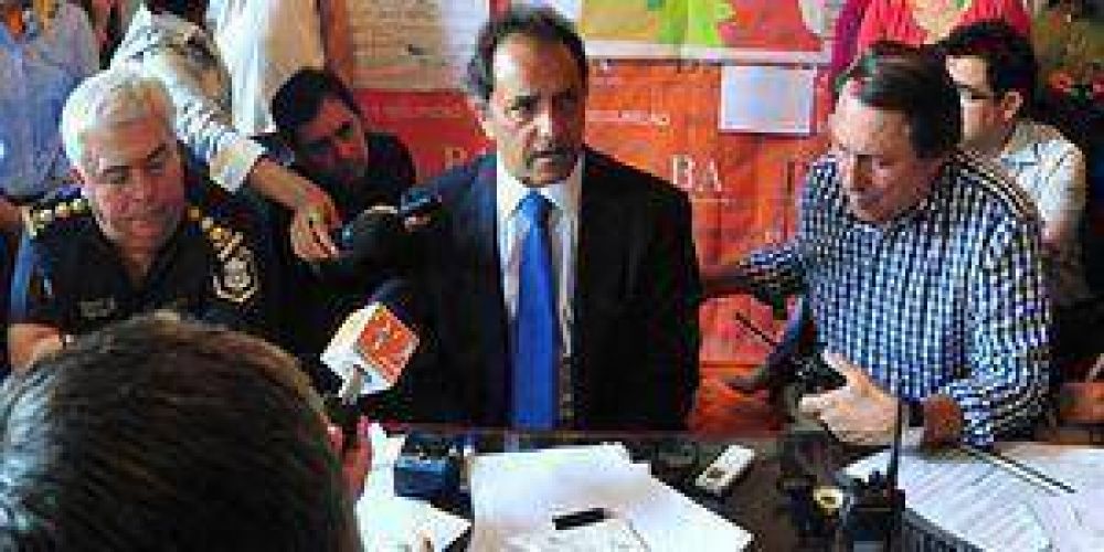 Scioli: �Fue un tsunami de lluvia, dram�tico�