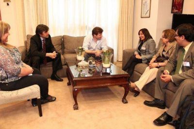 El intendente Melella recibi� a la Alcaldesa de Porvenir