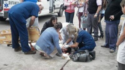 La mujer accidentada en el centro perdi� su embarazo
