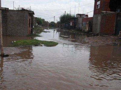 El barrio Palangana est� completamente bajo el agua