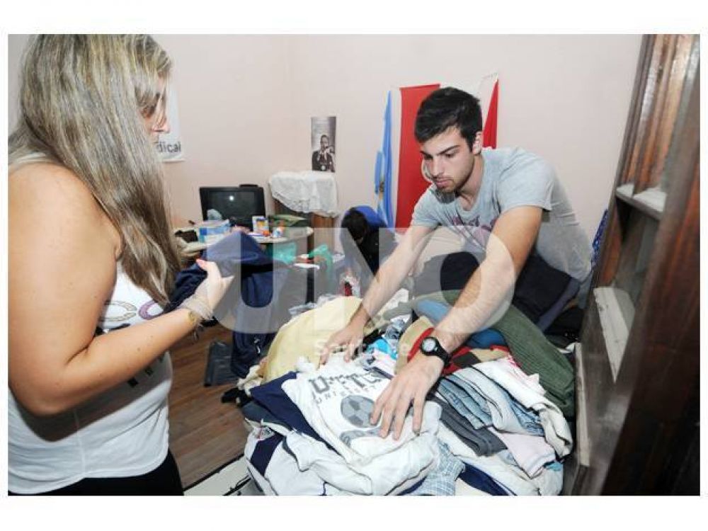 En Santa Fe juntan donaciones para los evacuados de La Plata
