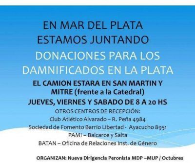 Organizaciones sociales se juntan para recolectar donaciones