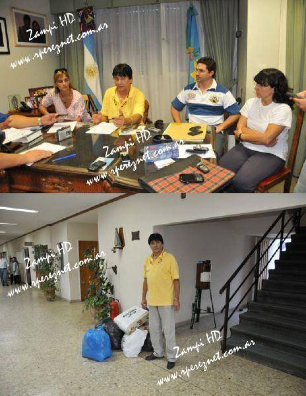 EL INTENDENTE GASPARINI LANZ� CAMPA�A SOLIDARIA PARA LOS VECINOS DE LA PLATA