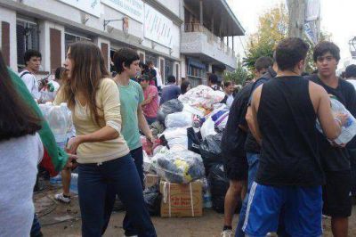 En La Plata, baj� el agua y creci� la solidaridad