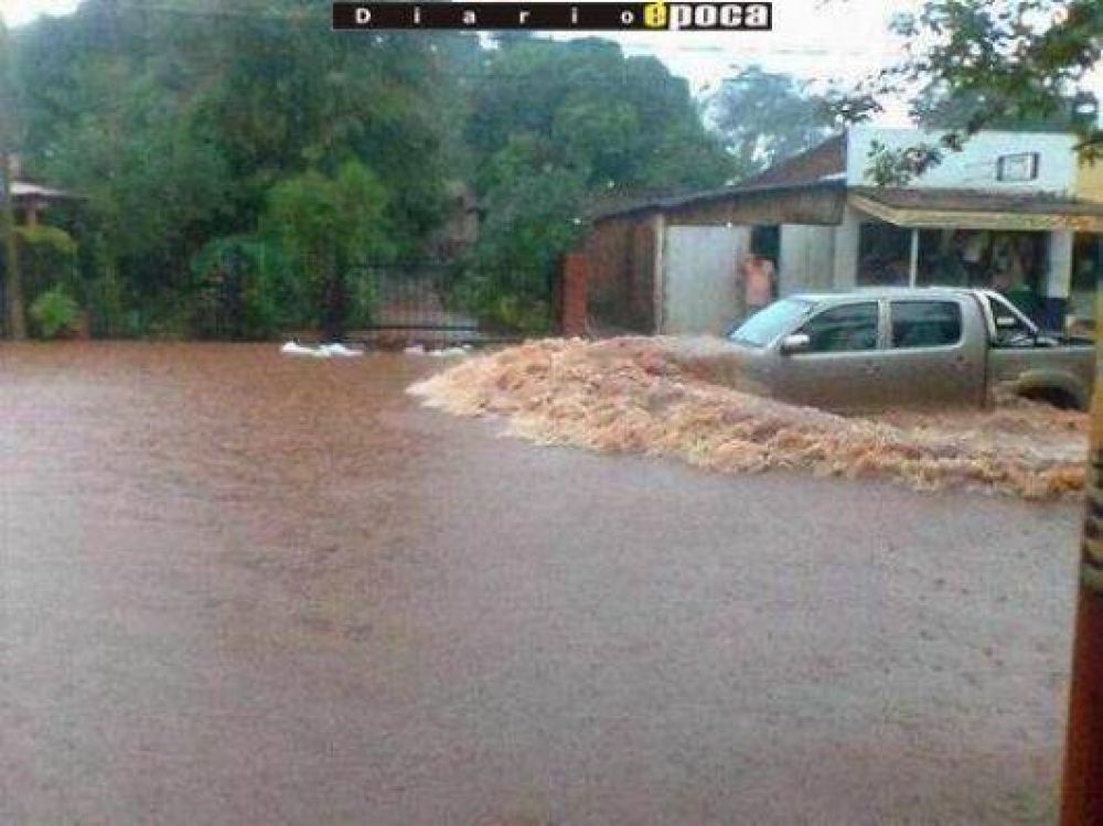 Intensa lluvia azot Virasoro y dej 320 familias evacuadas