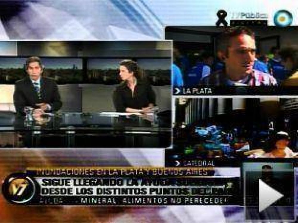 El "Cuervo" Larroque se enoj� con un periodista de la TV P�blica que lo cuestion�
