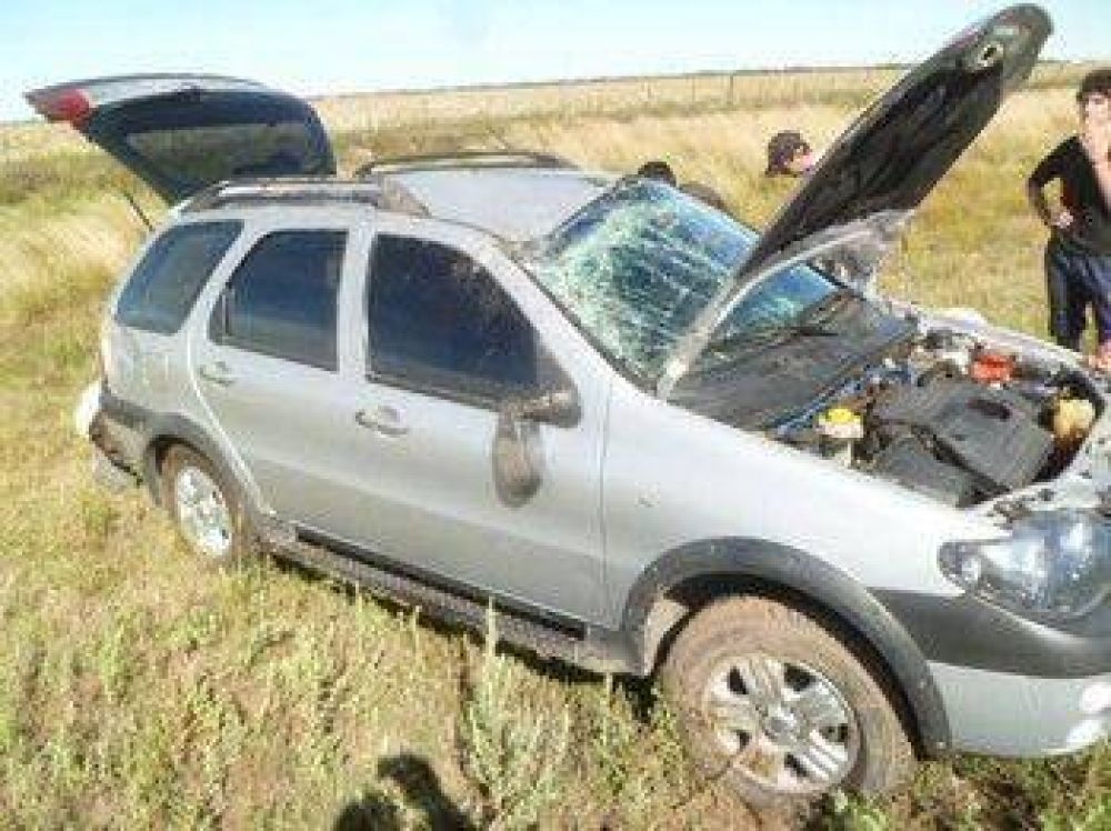Vuelco en la ruta 33
